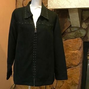 Lightweight Faux Suede Jacket